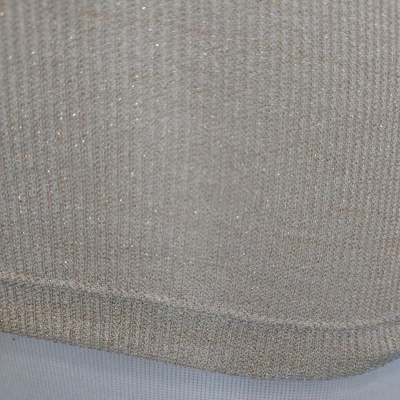 Victoria's Secret Metallic Gold Racerback Tee Size Medium - Picture 7 of 11